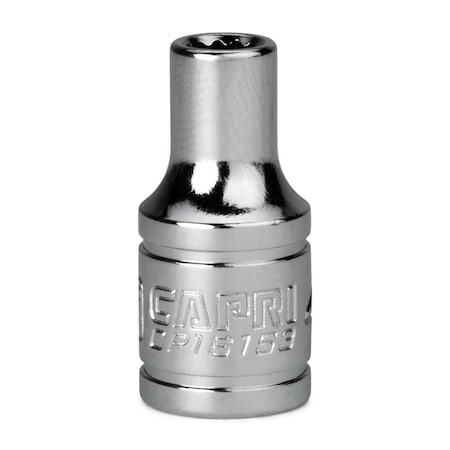 Capri Tools 1/4" Drive, 4.5 mm Metric Socket, 45mm Shallow  14 Drive, 12point, Metric CP16153